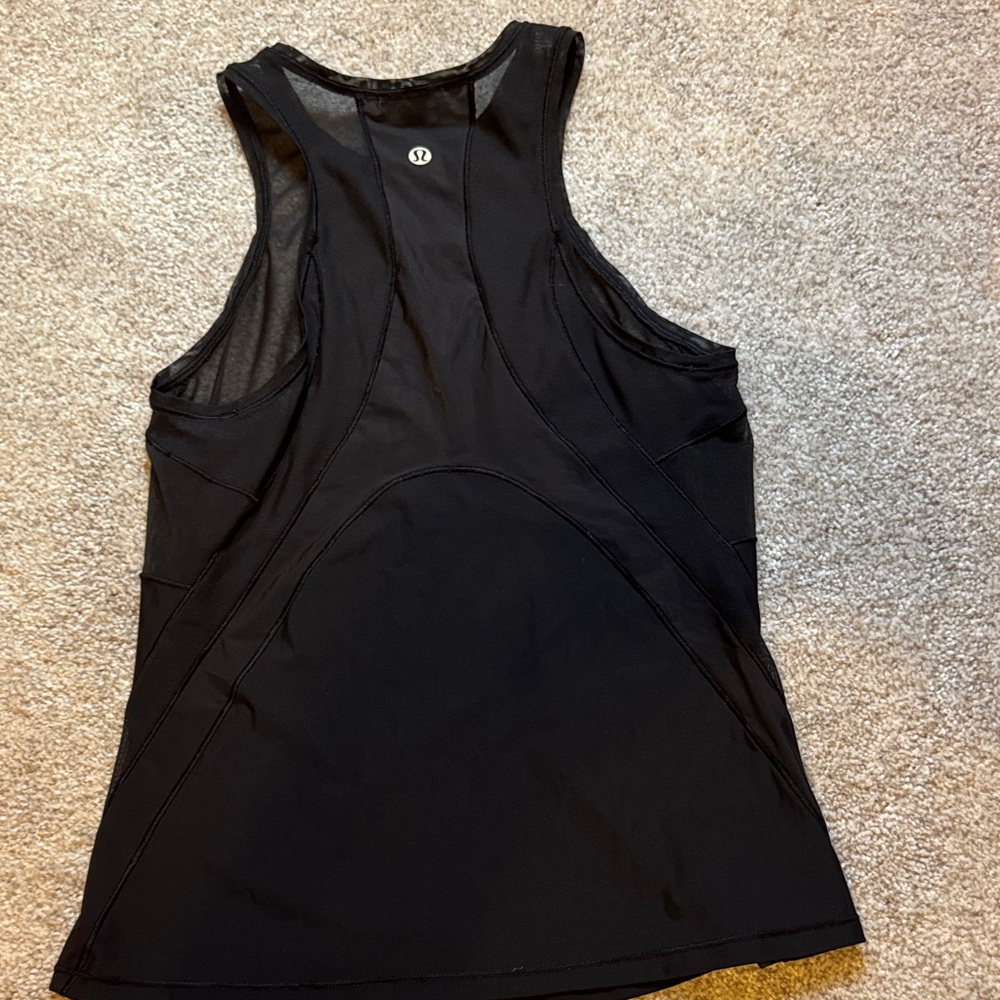 lululemon athletica Sleek Black Tank Top